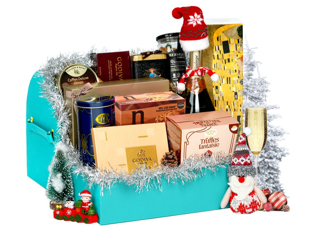 Christmas Gift Hamper - Christmas Double Deck Luxury Pastry Gift Hamper XC10 - XH1101A6 Photo