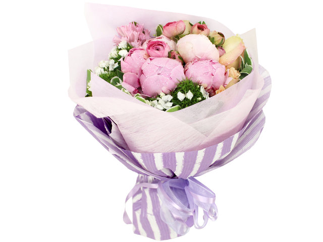 Florist Flower Bouquet - Peony Bouquet - B2632 Photo