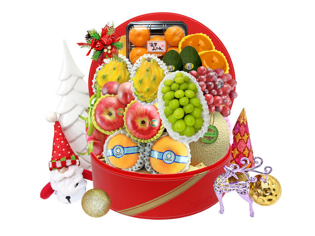 Fruit Basket - 2016 Christmas Fresh Fruit Baskets 1108A8 - XF21108A8 Photo