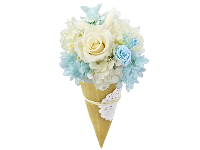 Light Blue Preserved Flower M16