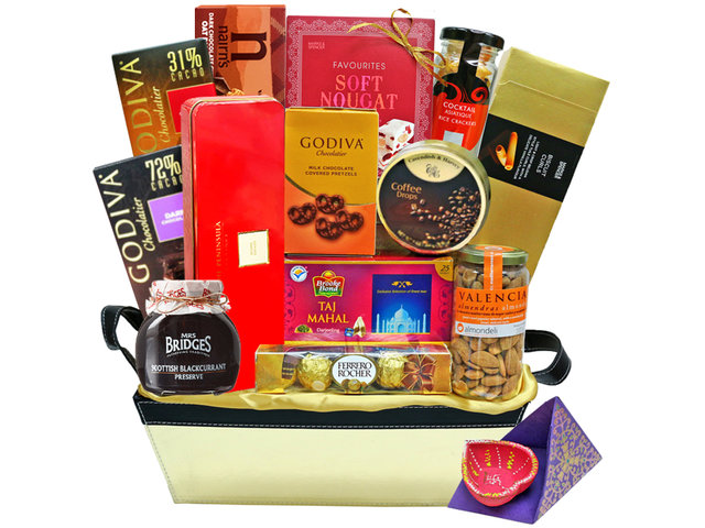 Wine n Food Hamper - Deepavali Deluxe Food Gift Hamper DW07 - L36669435 Photo