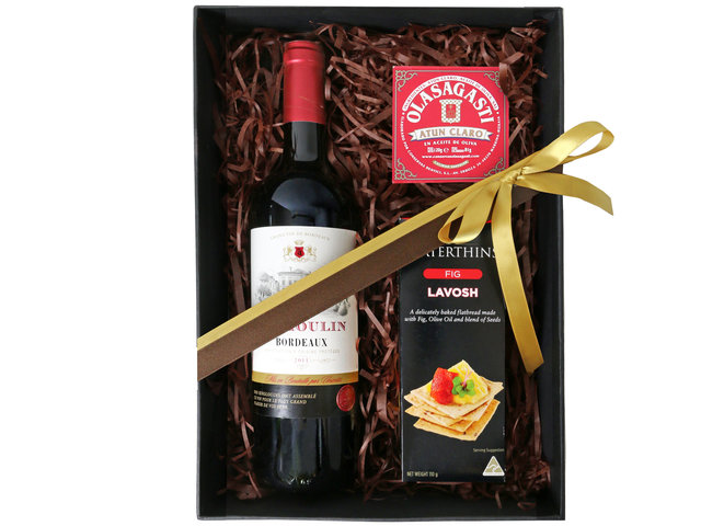 Wine n Food Hamper - Fancy Wine Gift Hamper FH56 - L76606958 Photo