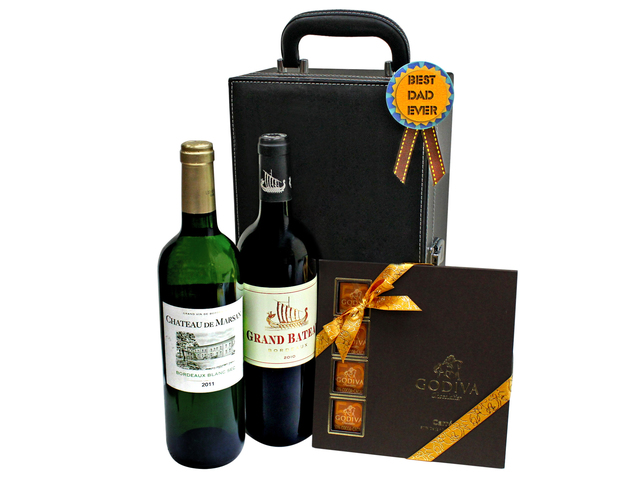 Wine n Food Hamper - Father's day wine gift hamper G1 - L7777883 Photo