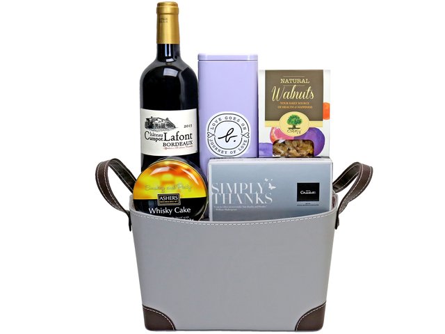 Wine n Food Hamper - Premium Wine And Pastry Gift Hamper FH52 - HR0609A5 Photo