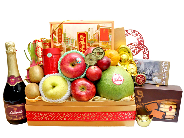 新年果籃Hamper - 新年果籃Hamper - 農曆新年禮物籃 R63 - L36667142 Photo